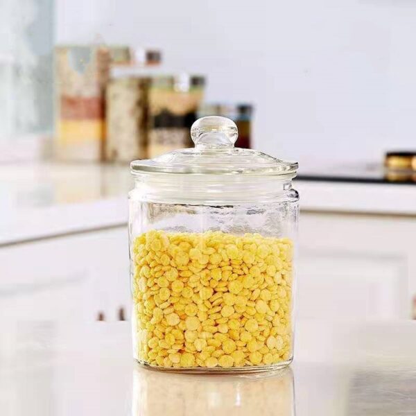 Thickened Glass Tea Jar Dry Fruit Mixed Grain Spices Storage - Image 6