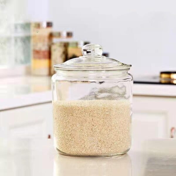 Thickened Glass Tea Jar Dry Fruit Mixed Grain Spices Storage - Image 3