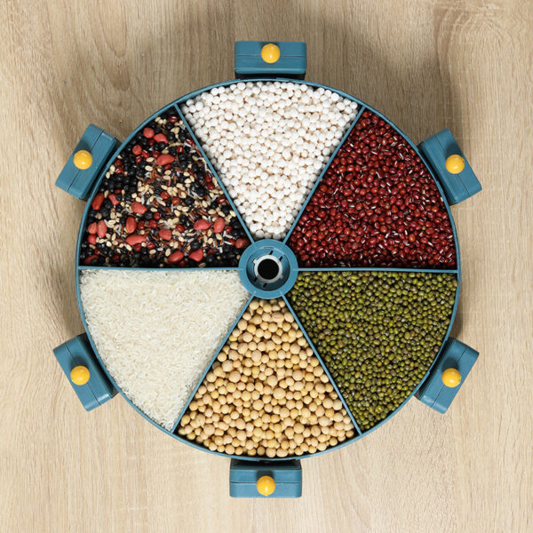 Wall-Mounted Grain Dry Food Dispenser Rotating For Kitchen - Image 5