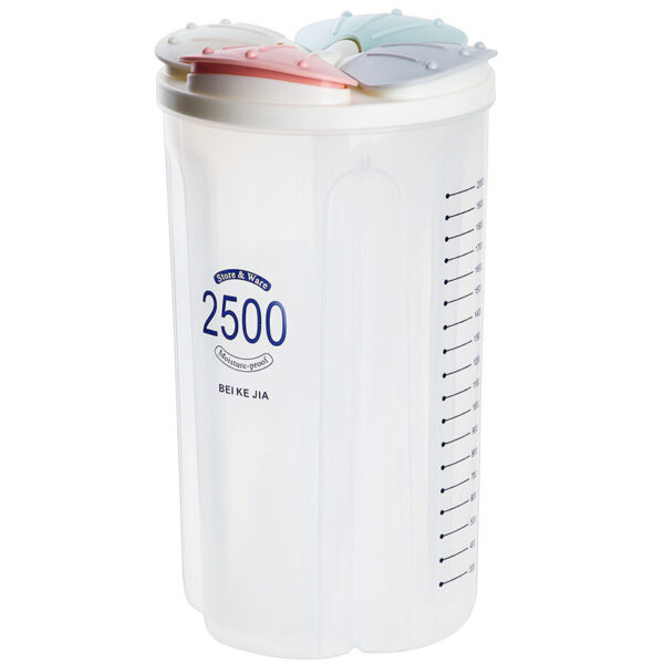 Healthy Containers Cereal Grain Dry Food Storage Tank Transparent Cover Plastic Case - Image 7