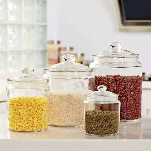 Thickened Glass Tea Jar Dry Fruit Mixed Grain Spices Storage - Image 4