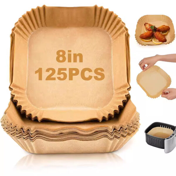 Food Grade Air Fryer Paper Oiled Paper Plate Disposable - Image 3