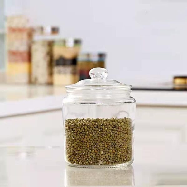 Thickened Glass Tea Jar Dry Fruit Mixed Grain Spices Storage - Image 5